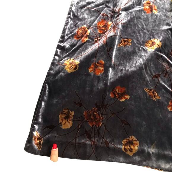 Ett:Twa by Anthropologie Jessie Velvet Floral Wide-Leg Pants Size:S - Picture 3 of 9